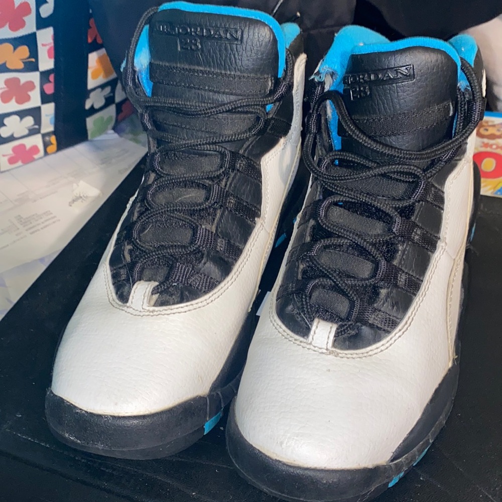 Air Jordan 10 black/white/blue size 5